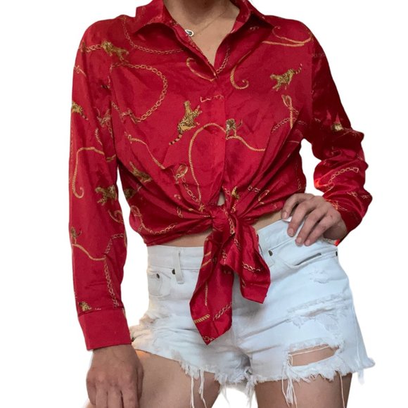 Chico's big cat blouse - Picture 4 of 4